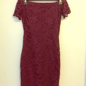 Off the shoulder laced dress